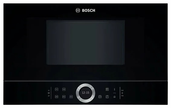 Микроволновая печь встраиваемая Bosch BFR634GB1 (Serie8 / черный / 21л / ширина - 59,4 см / 900Вт / AutoPilot7 / правое открывание)