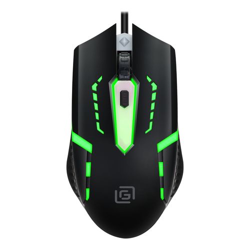 Мышь Oklick 398G игровая, 2400 dpi оптическая, проводная, USB, черный