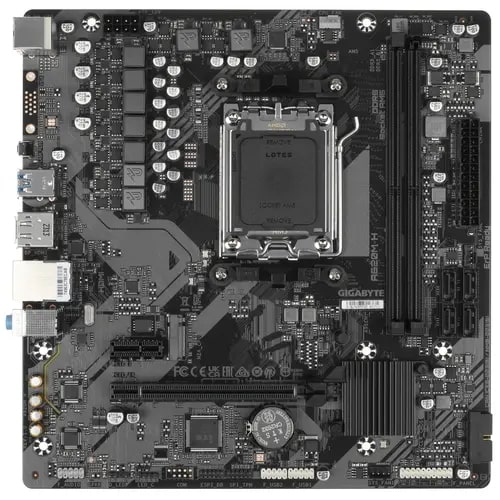 Материнская плата GIGABYTE A620M H [AM5, AMD A620, 2xDDR5, 1xM2, 4xSATA, HDMI+DP, Micro-ATX]