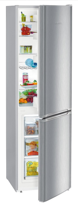 Холодильник Liebherr CUel 3331 (Объем - 296 л / Высота - 181,2 см / A++ / Серебристый / Smart Frost / FrostSafe / VarioSpace)