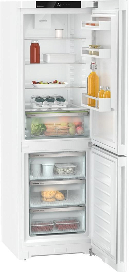 Холодильник Liebherr CNd 5703 (Pure / Объем - 360 л / Высота - 201,5см / A++ / Белый / No Frost / EasyFresh / DuoCooling)
