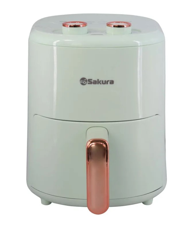 Аэрогриль Sakura SA-7677GR (1200 Вт, 4 л, упр. - механическое, программ - 9, таймер - 30 мин)