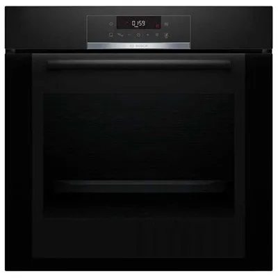 Духовой шкаф Bosch HBA372EB0 (Serie4 / 71 л / до 275 °C / Чёрное стекло / Гриль / Телескоп. напр. (x1) / Пиролиз / TouchControl / A)