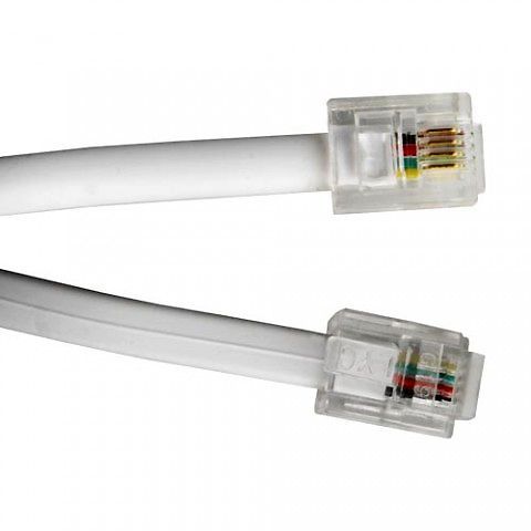 Кабель телефонный (3 метра) GEMBIRD TC6P4C-3M-0