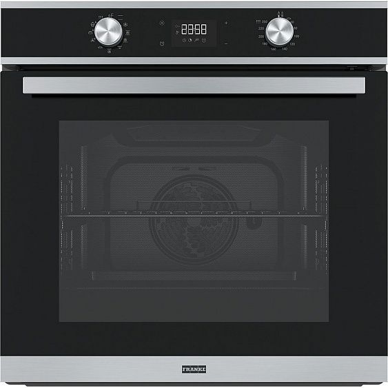 Духовой шкаф Franke FSM 97 P XS (71 л / до 250°C / нерж. сталь / Боковые напр. / Пиролиз / телескоп. напр. (x1) / SoftClose / Cool door / A+)