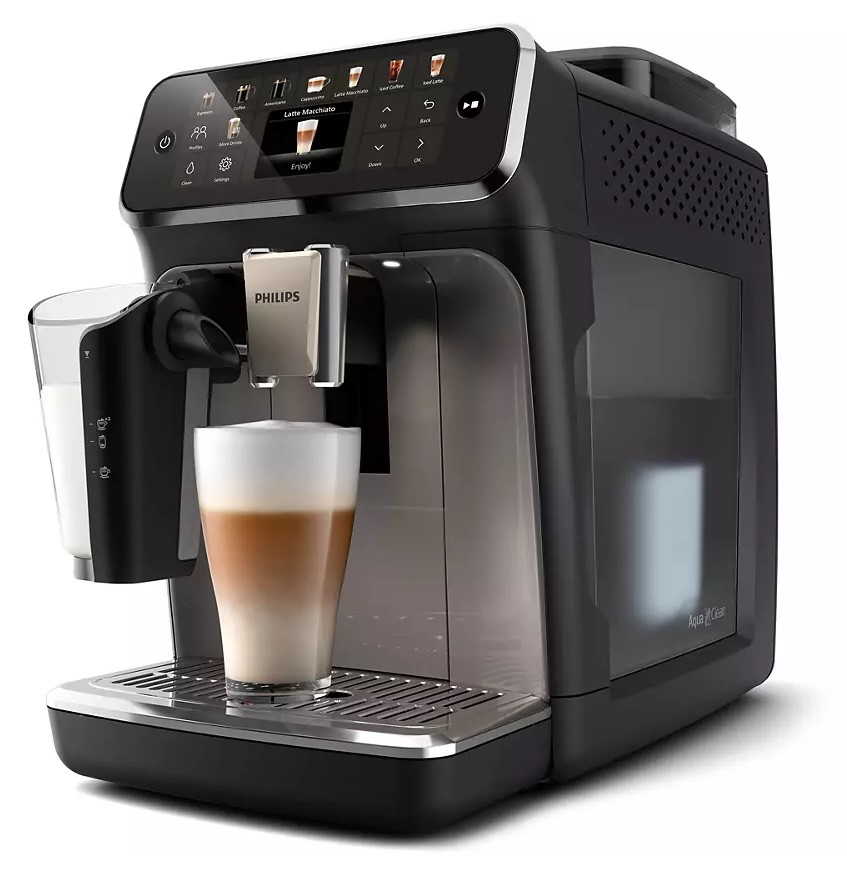 Кофемашина Philips EP5549/70 LatteGo (кофе зерновой, молотый/ 1500 Вт/ 1.8 л/ автоматический капучинатор/ 20 напитков)