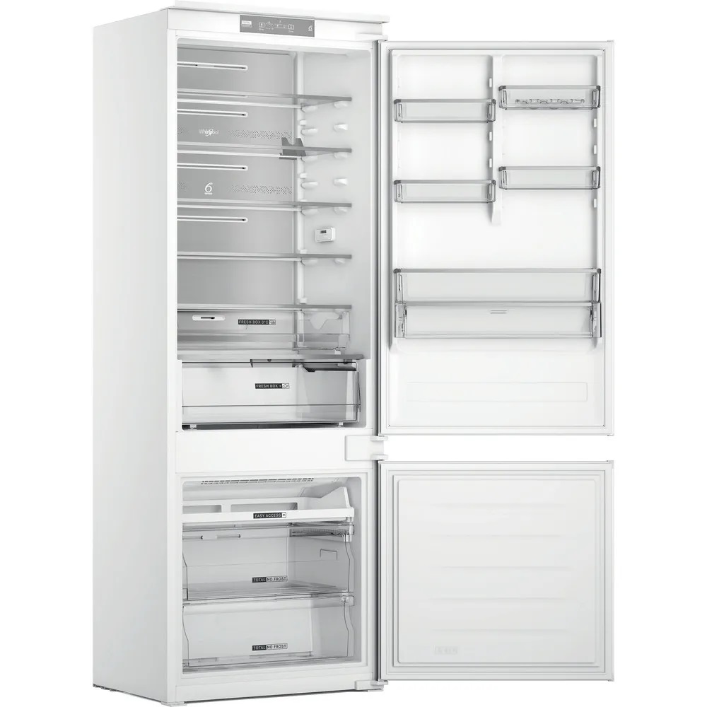 Холодильник встраиваемый Whirlpool WH SP70 T122 (Объем - 394 л / Высота - 193.5см / Ширина  - 69см / Слайдерное крепление фасадов /A++ /Total NoFrost)
