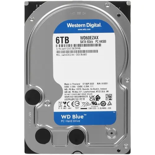 Жесткий диск  6000Gb WD 256Mb 5400RPM SATA WD60EZAX  -0