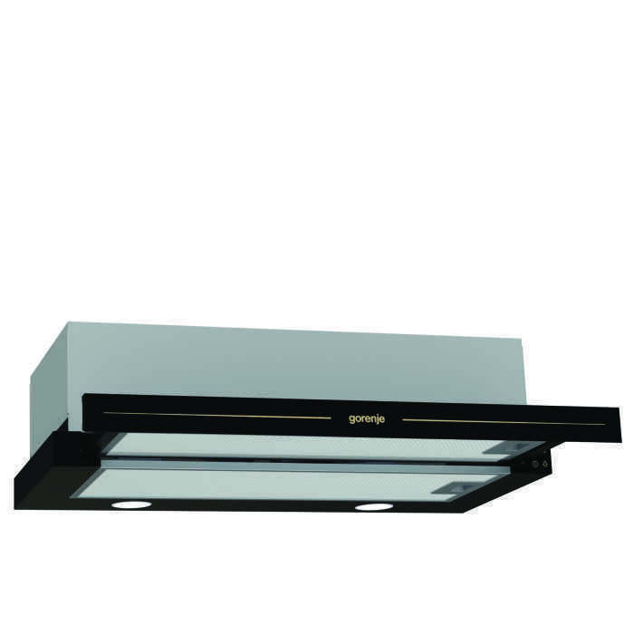 Вытяжка телескопическая Gorenje BHP62CLB (Classico / 435 м³/ч / 135 Вт / LED освещение 2x3 Вт / ширина - 60 см / Антрацит )