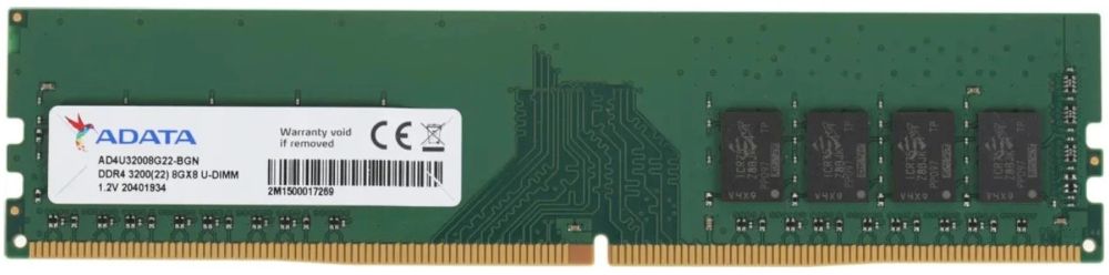 Память DDR4 8Gb 3200MHz ADATA Premier AD4U32008G22-BGN — Фото 1