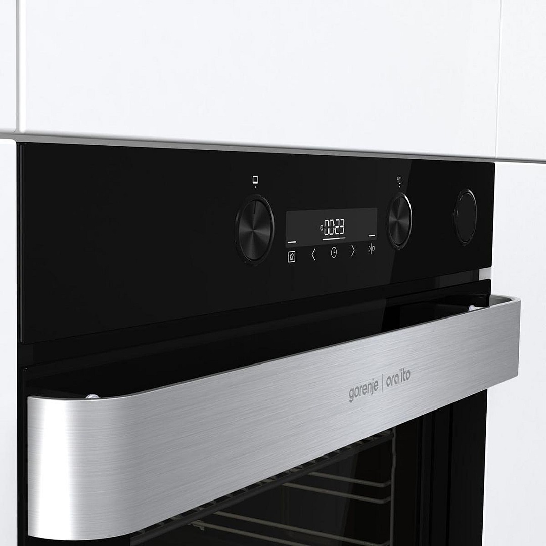 Духовой шкаф с добавлением пара Gorenje BSA6737ORAB (Ora Ïto 2/ Чёрный/ SilverMatte / IconLED / AirFry / AquaClean / GentleBake / каталитич /телескоп)-2