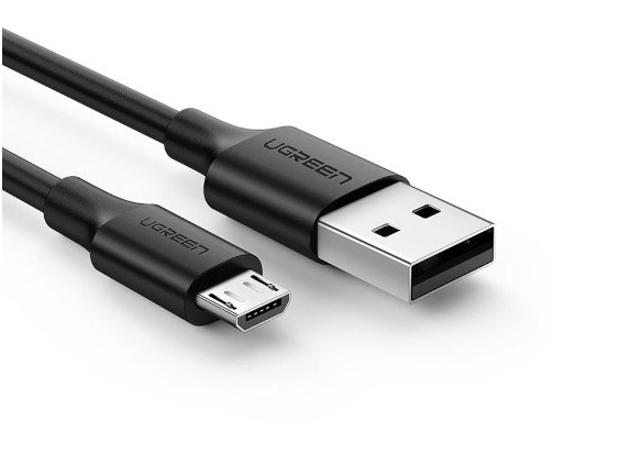 Кабель USB 2.0 Type-A - Micro USB Ugreen US289 (60136), длина - 1.0 метр, черный