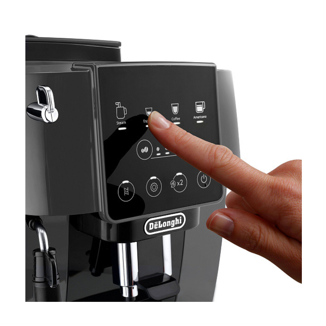 Кофемашина DeLonghi Magnifica Start ECAM220.22.GB (кофе зерновой, молотый/ 1450 Вт/ 1.8 л/ капучинатор/ 2 напитка)