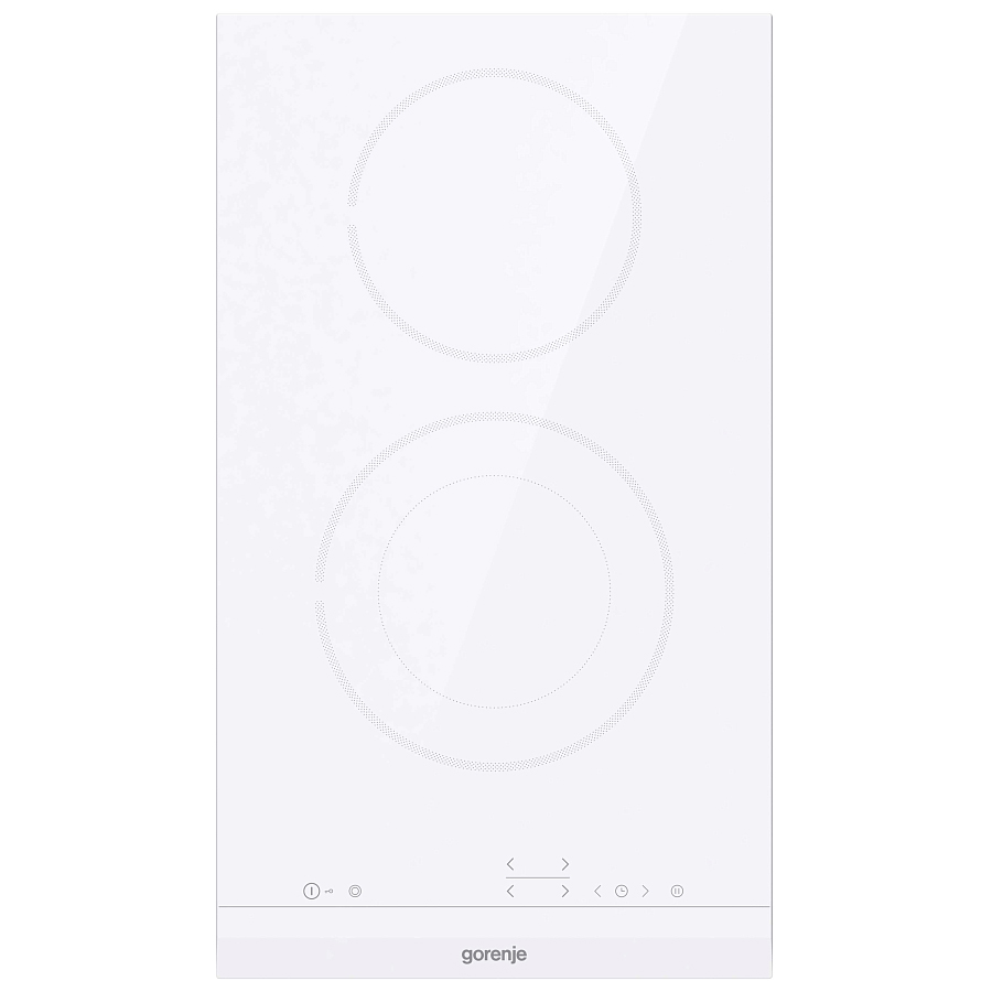Поверхность электрическая Gorenje ECT322WCSC (Essential / белый / 2 конфорки / стеклокерамика / STOP&GO)