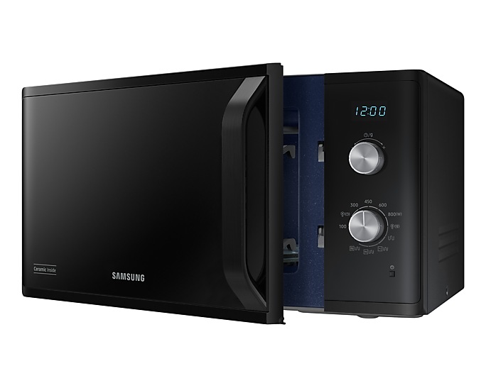 Микроволновая печь Samsung MG23K3614AK (23 л, 800 Вт, переключатели поворотный механизм, гриль, дисплей, черный)