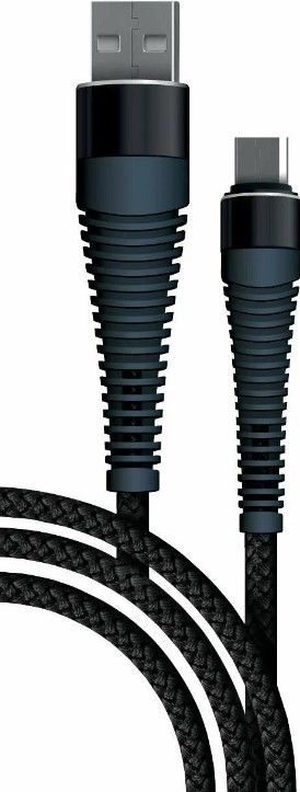 Кабель Borasco Fishbone micro-USB - USB, 1м, Черный, белый