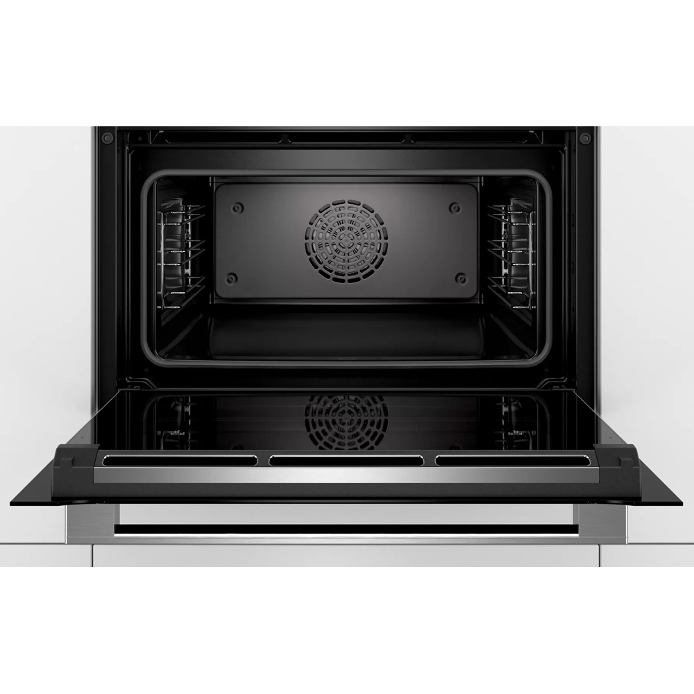 Духовой шкаф Bosch CBG635BS3 (Serie8 / 47 л / до 300 °C / Нерж. сталь + чёрное стекло / AutoPilot 10 / SoftClose / A+ / компактный)-0