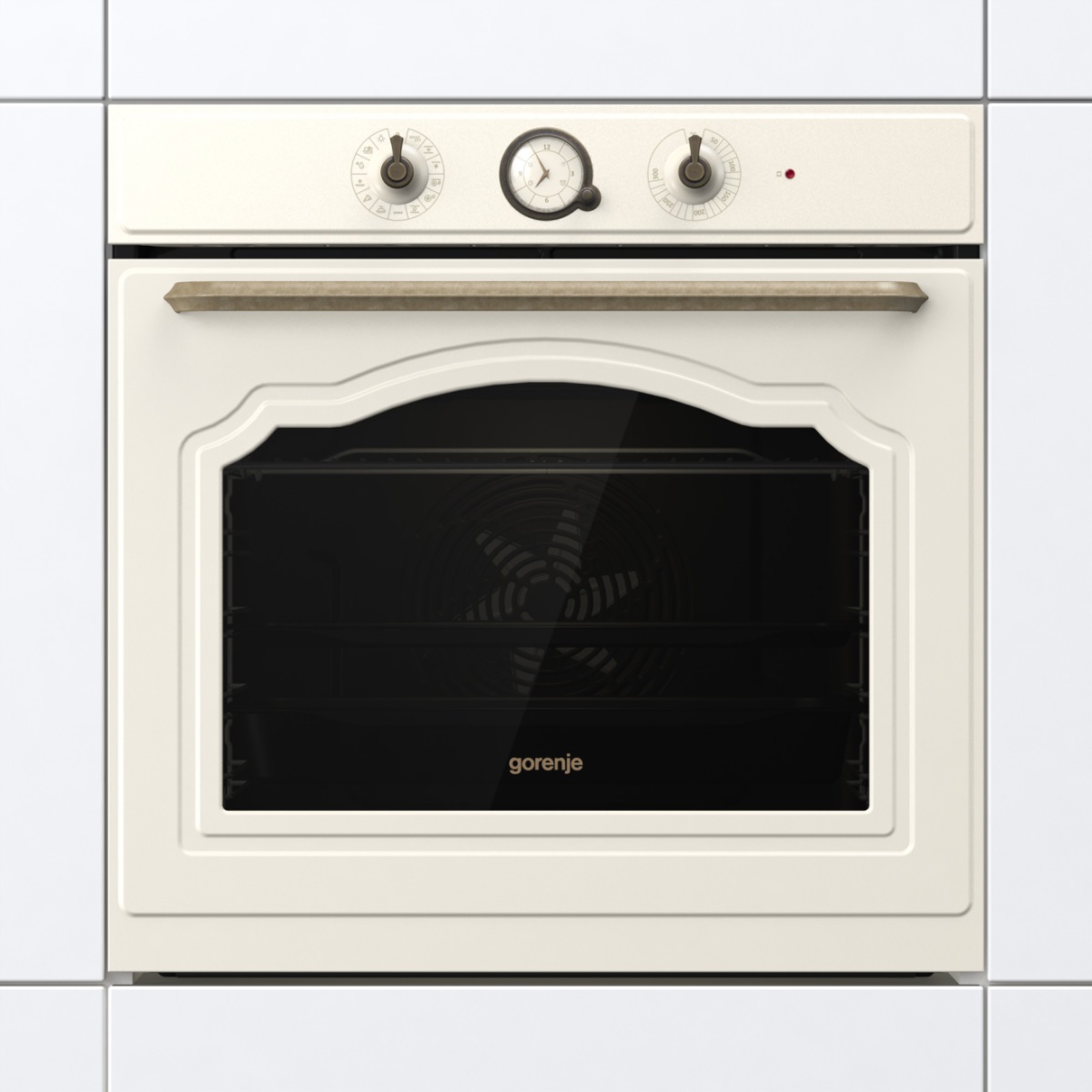 Духовой шкаф Gorenje BOS67371CLI (Classic / Бежевый / SilverMatte / GentleBake / AirFry / AquaClean / CompactDoor)