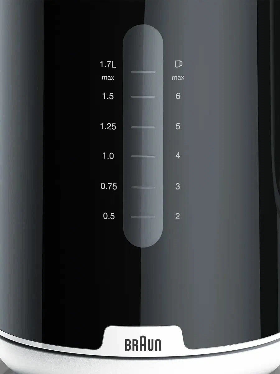 Чайник Braun WK1100BK (2200Вт / 1,7л / пластик / черный)