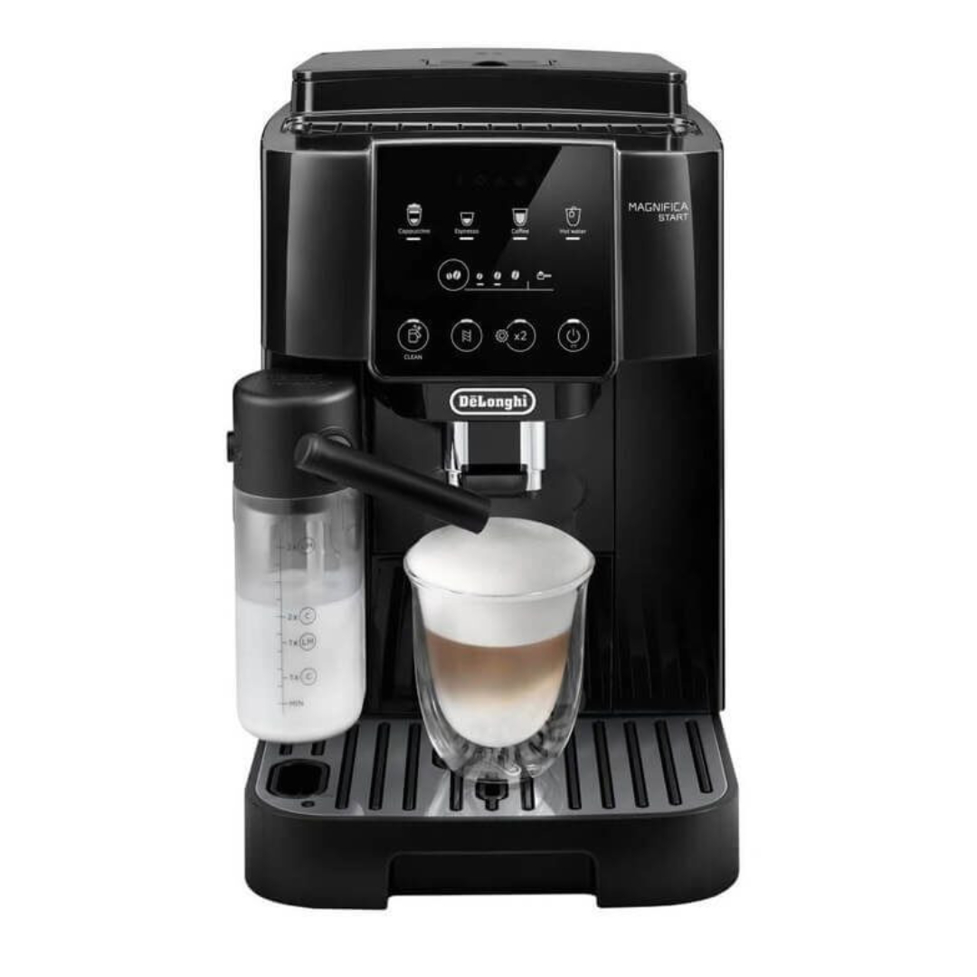 Кофемашина DeLonghi Magnifica Start ECAM220.60.B (кофе зерновой, молотый/ 1450 Вт/ 1.8 л/ автоматический капучинатор/ 4 напитка)-0