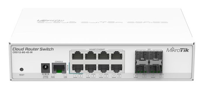 Коммутатор Mikrotik CRS112-8G-4S-IN