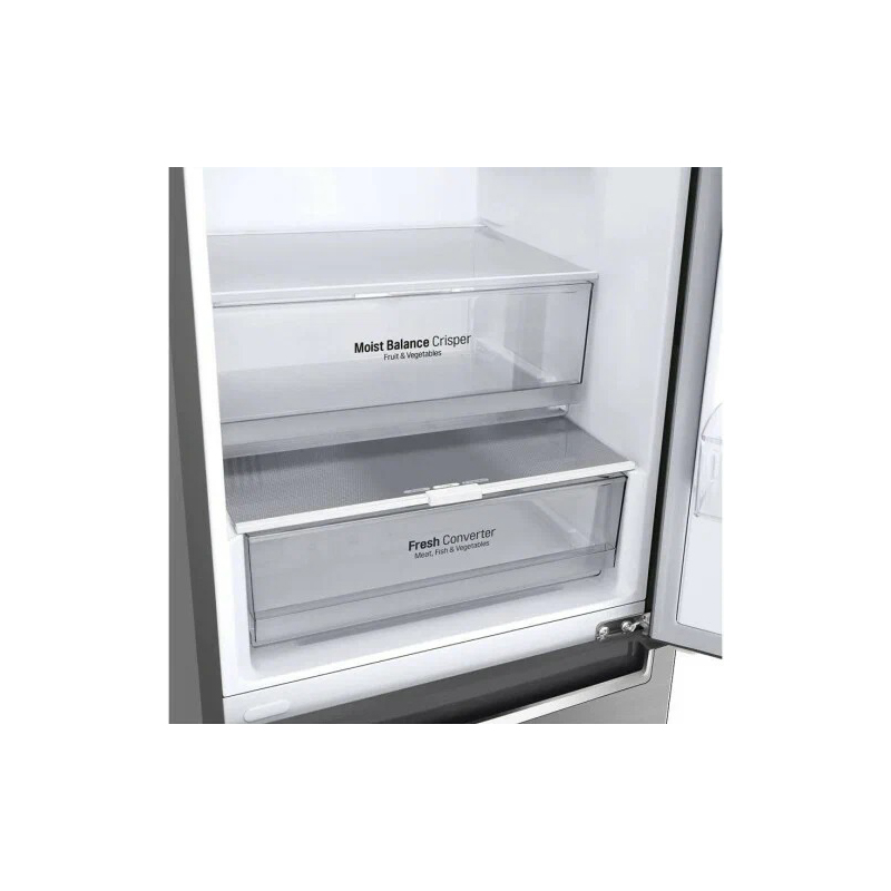 Холодильник LG GBB62PZFGN (Объем - 384 л / Высота - 203см / A++ / Серебристый / NoFrost / Smart Inverter™ / LG SmartThinQ™ / Wi-Fi)