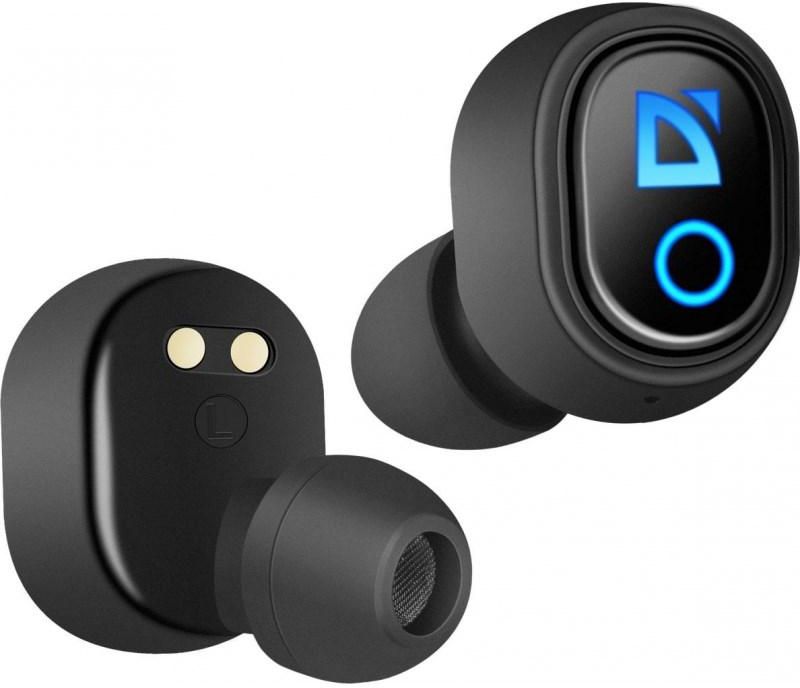Беспроводные TWS наушники с микрофоном Defender Twins 639 Bluetooth, черный