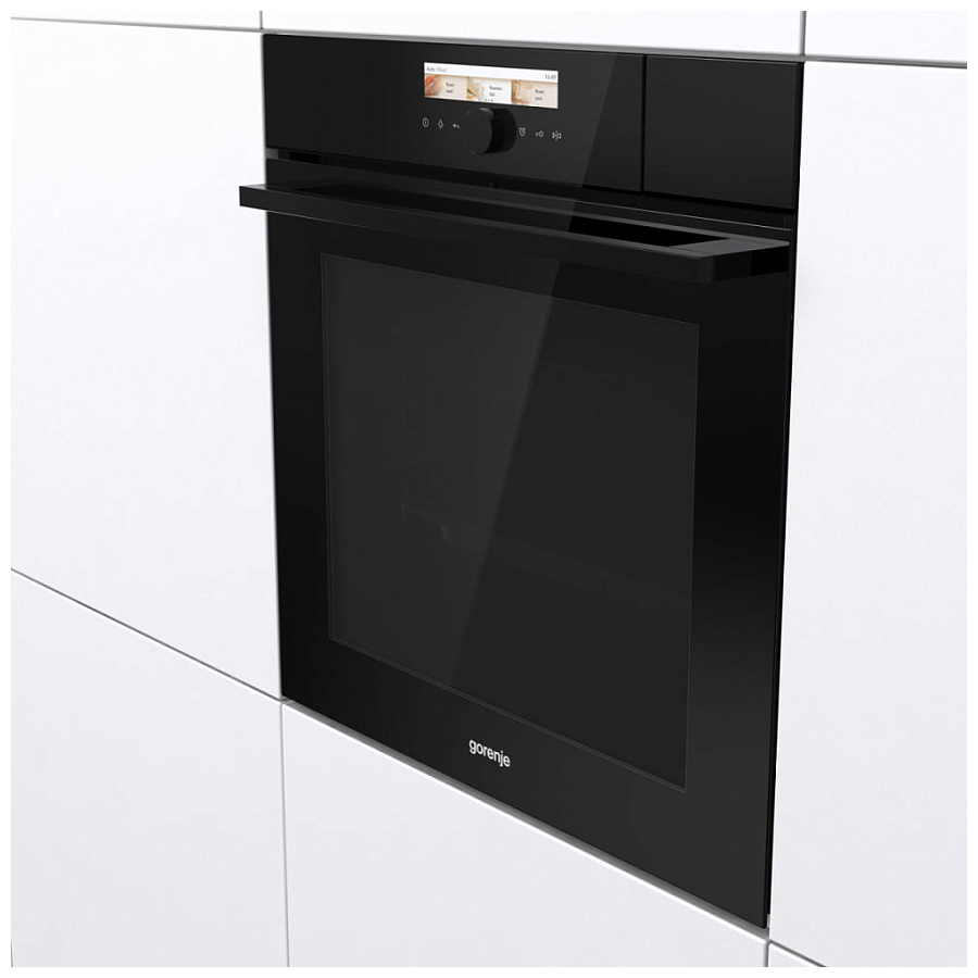 Духовой шкаф с функцией пароварки Gorenje BCS798S24BG (Superior / Чёрная / SilverMatte / ProCook / AutoRoast / AquaClean / StayWarm / телескоп)-2