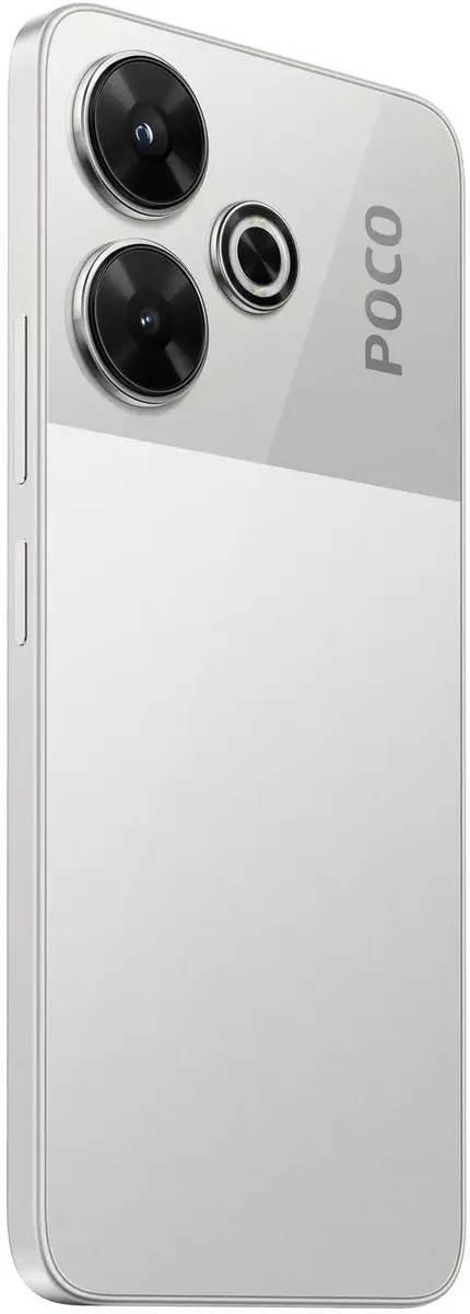 Смартфон POCO M6 6/128 ГБ, серебристый