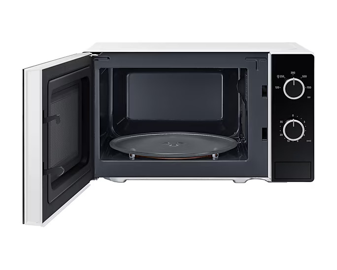 Микроволновая печь Samsung MS20A3010AH/BA (20 л, 700 Вт, переключатели поворотный механизм, белый)