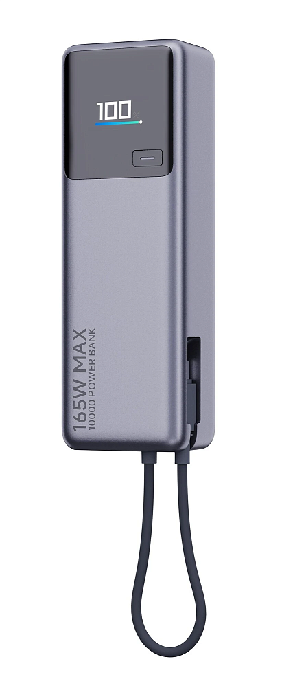 Портативная батарея Xiaomi Power Bank 165W 10000mAh, встроенный кабель (BHR9361GL)