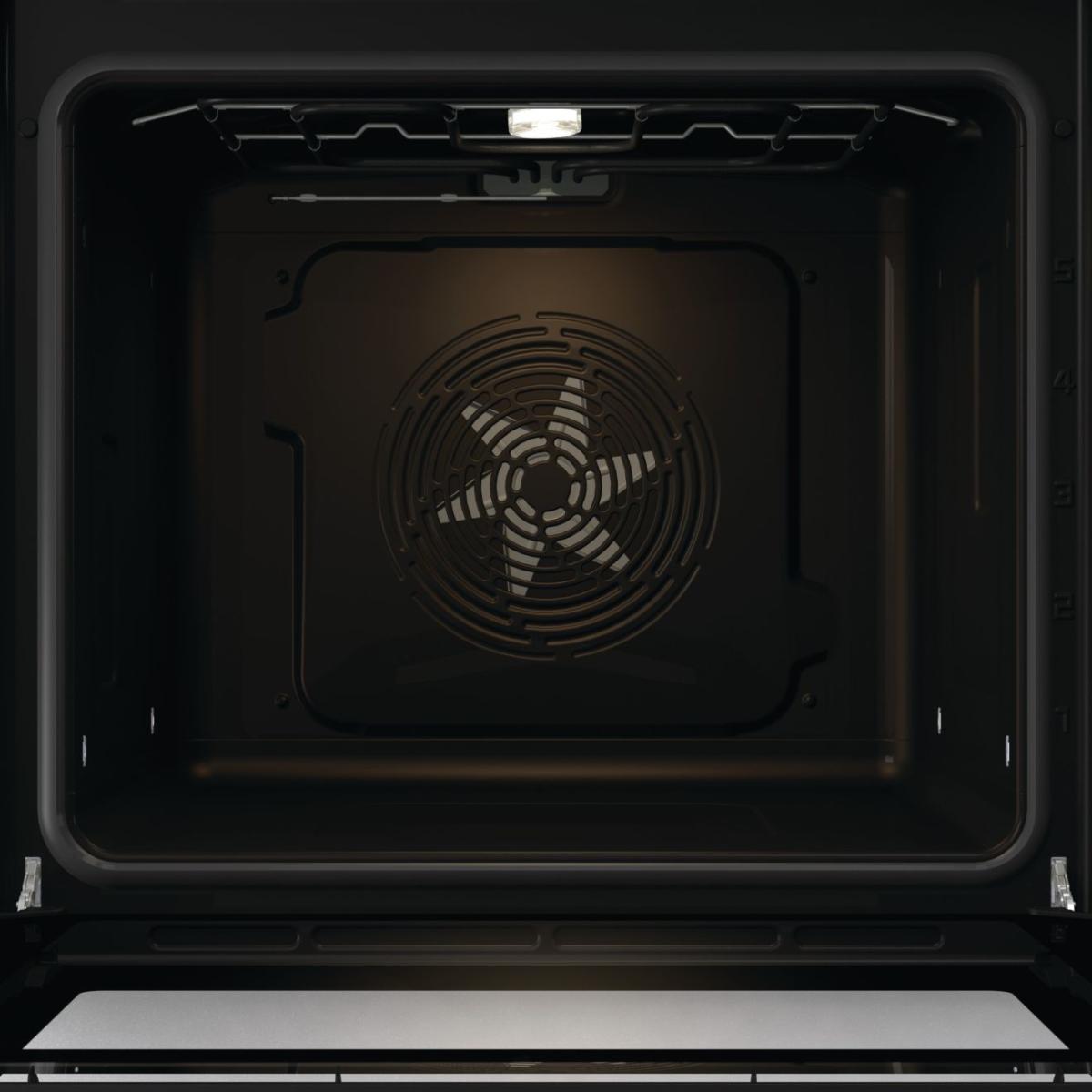Духовой шкаф Gorenje BOX6737E01BG (Essential / 77 л / до 300 °C / Чёрный, стекло / AquaClean / PerfectGrill / съемные направляющие / А / IconLED)