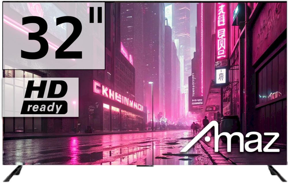 Телевизор Amaz AM32CXNS9 HD, чёрный
