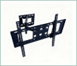 Кронштейн для ТВ Cadena TB-P6-4 чёрный, для 32"-70", наклон 15°, поворот 90°, нагрузка до 25 кг, расстояние до стены 80-500 мм