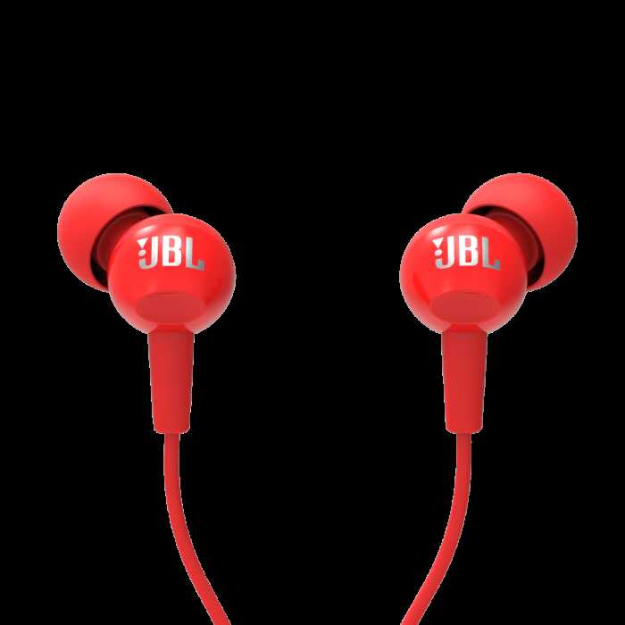 Наушники с микрофоном JBL C100Si Red