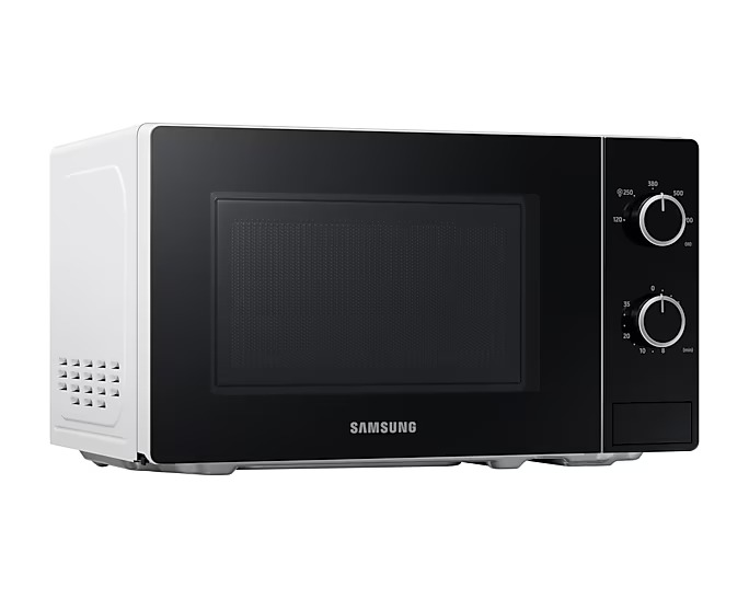 Микроволновая печь Samsung MS20A3010AH/BA (20 л, 700 Вт, переключатели поворотный механизм, белый)