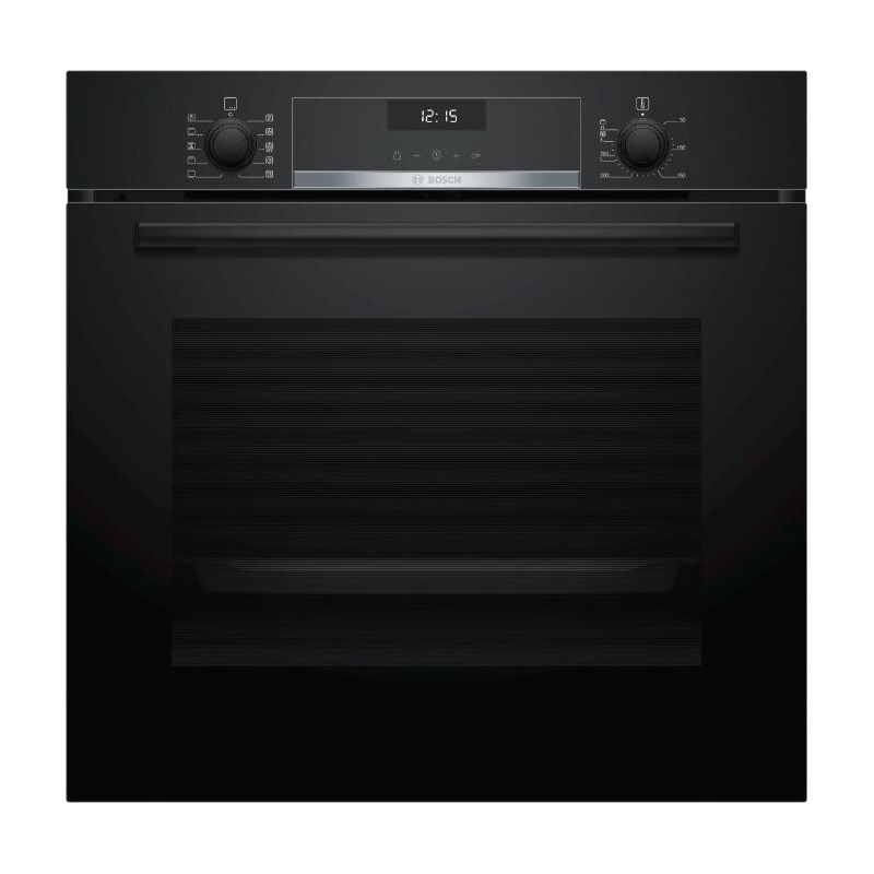Духовой шкаф Bosch HBG5370B0 (Serie6 / 71 л / до 275 °C / чёрное стекло / Гриль / Телескоп. напр. (x1) / EcoClean Direct задняя стенка / SoftClose /A)-1