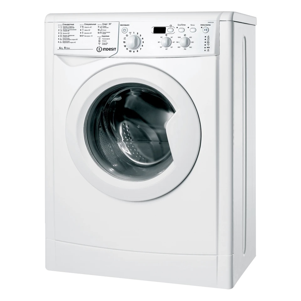Стиральная машина Indesit IWUD 4105 (CIS) (32,3 см / 4кг / 1000об / Eco Time / дисплей / A)