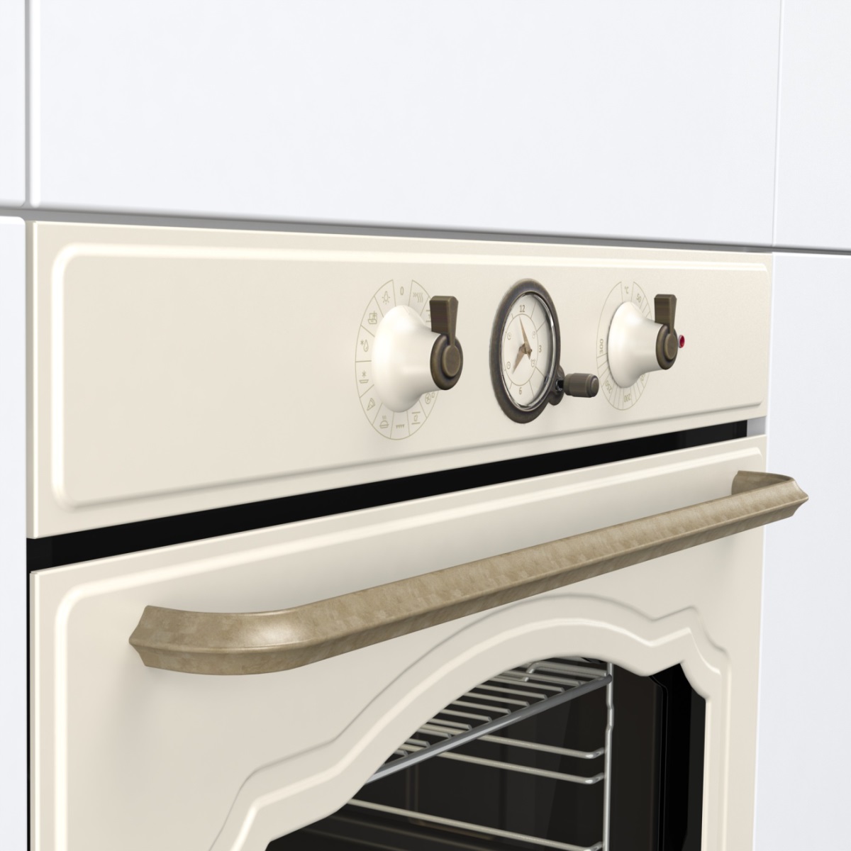 Духовой шкаф Gorenje BOS67371CLI (Classic / Бежевый / SilverMatte / GentleBake / AirFry / AquaClean / CompactDoor)