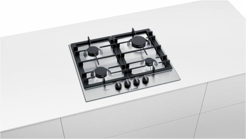 Поверхность газовая Bosch PCP6A5B90, нержавеющая сталь — Фото 3