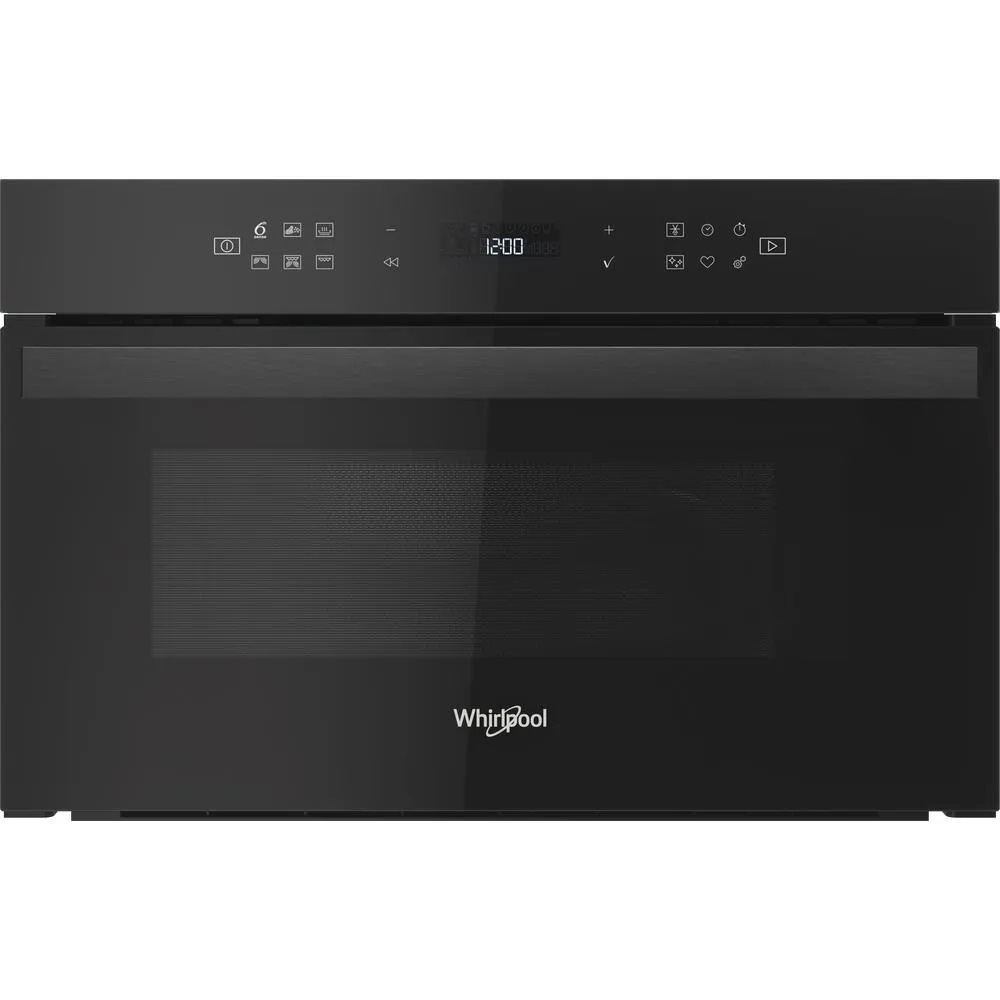 Микроволновая печь встраиваемая Whirlpool AMW 6440 FB (Чёрное стекло / 31 литр / ширина - 59,5 см / 1000 Вт / Гриль 800 Вт / JetDefrost 3D)