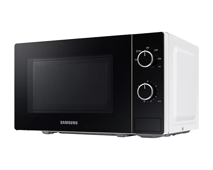 Микроволновая печь Samsung MS20A3010AH/BA (20 л, 700 Вт, переключатели поворотный механизм, белый)