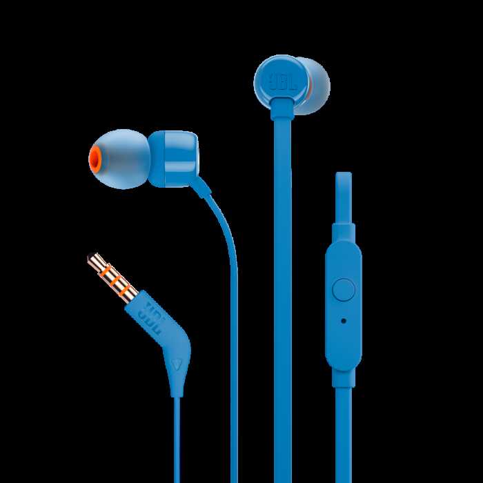 Наушники с микрофоном JBL T110 Blue
