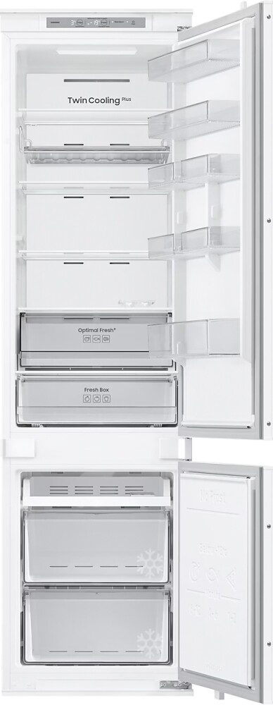 Холодильник встраиваемый Samsung BRB70F30AES0 (Объем - 298л / Высота - 193.5см / Слайдерное крепл. фасадов / Twin Cooling+ / Wi-Fi / NoFrost)