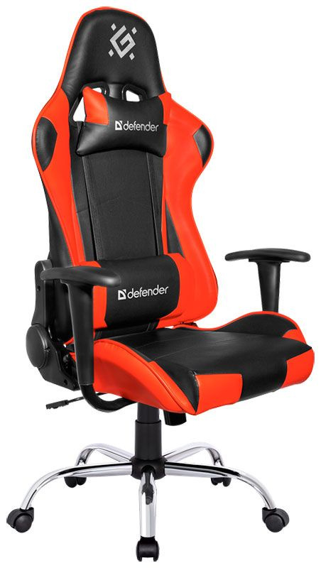 Игровое кресло Defender Azgard, чёрный/красный