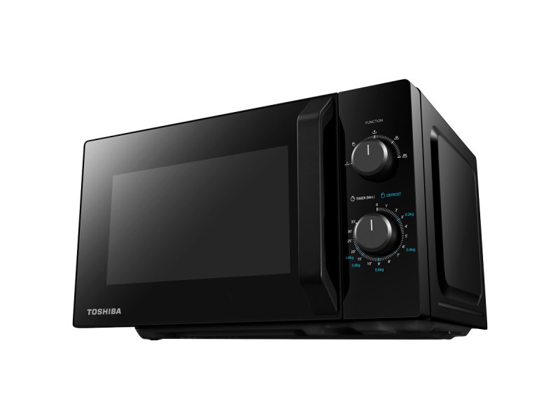 Микроволновая печь Toshiba MW2-MM20P(BK) (20 л, 800 Вт, переключатели поворотный механизм, чёрный)