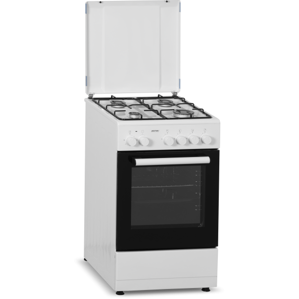 Плита газоэлектрическая MPM MPM-53-KGE-33 (Белая / духовка - 52 л / Газ-контроль / Электроподжиг)