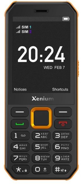 Телефон мобильный Xenium X300, оранжевый + черный — Фото 1