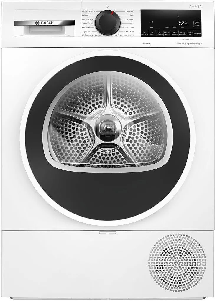 Сушильная машина с тепловым насосом Bosch WQG1417GPL (Serie6 / 61,3см / 9кг / AutoDry / EasyClean / DrainSet / AntiVibration Design / А+++)