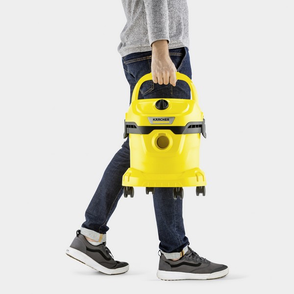 Пылесос Karcher WD 2 Plus V-12/4/18 1.628-000.0 (1000 Вт, мусоросборник 12 л, влажная уборка, желтый)